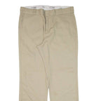 DICKIES 774F Workwear Womens Trousers Beige Regular Straight W37 L32