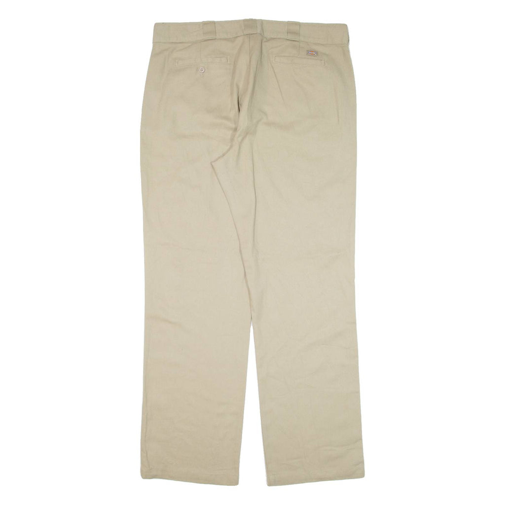 DICKIES 774F Workwear Womens Trousers Beige Regular Straight W37 L32