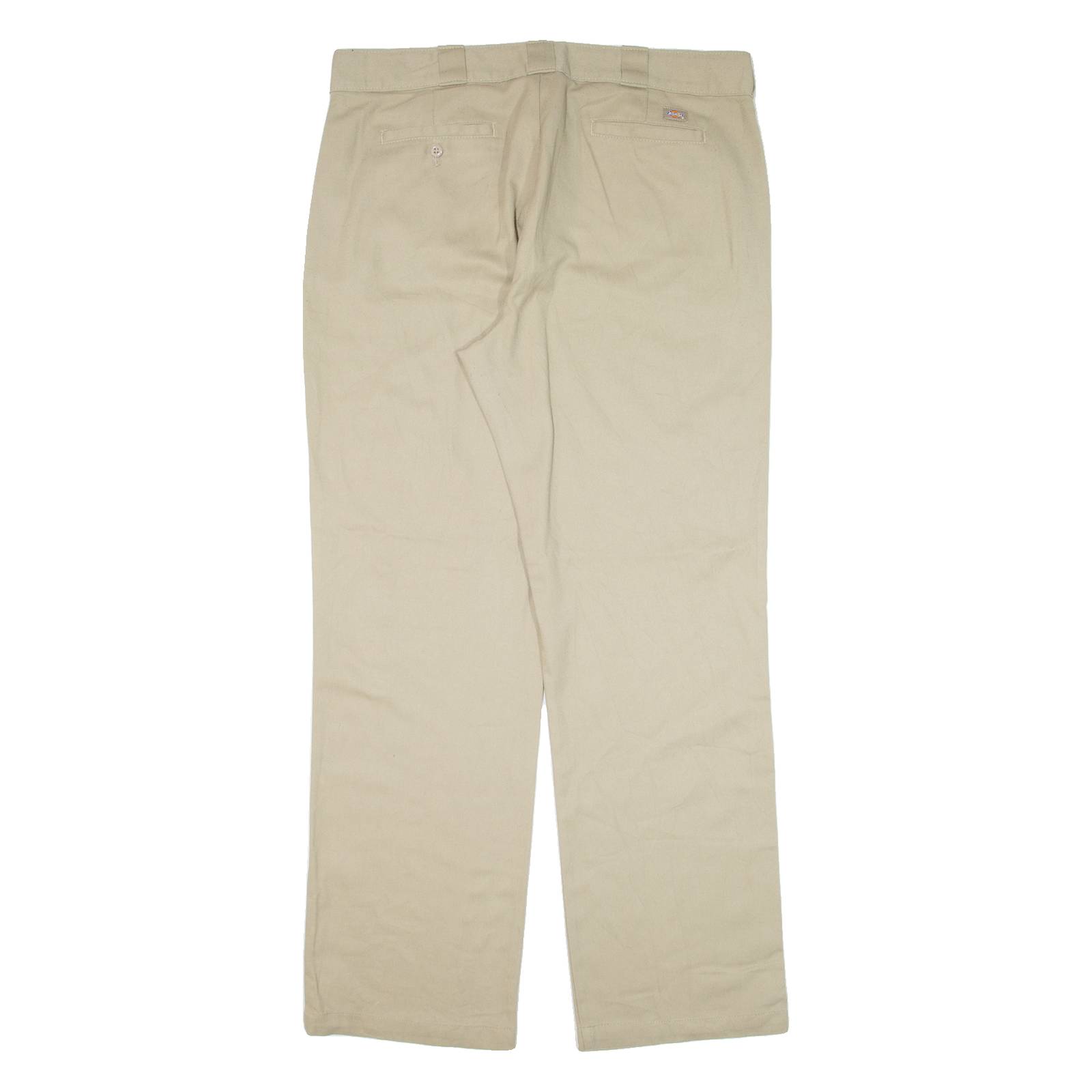 DICKIES 774F Workwear Womens Trousers Beige Regular Straight W37 L32