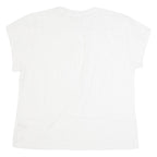 TRESPASS Womens Top Cream V-Neck Striped UK 18