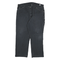 DICKIES Mens Jeans Black Relaxed Straight Denim W40 L27 Workwear Zip Pocket