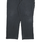 DICKIES Mens Jeans Black Relaxed Straight Denim W40 L27 Workwear Zip Pocket