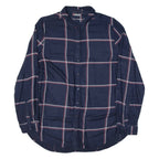 STREET ONE Womens Shirt Blue Viscose Check Long Sleeve UK 18