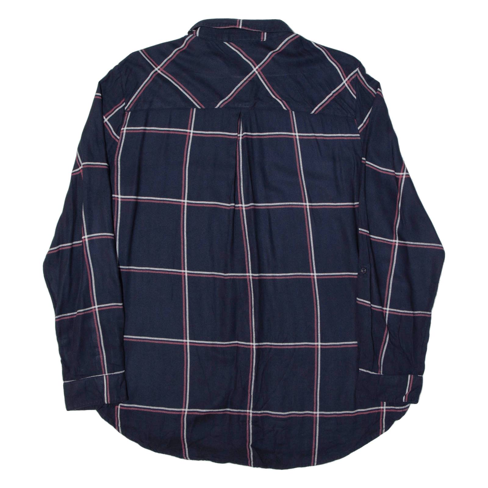 STREET ONE Womens Shirt Blue Viscose Check Long Sleeve UK 18