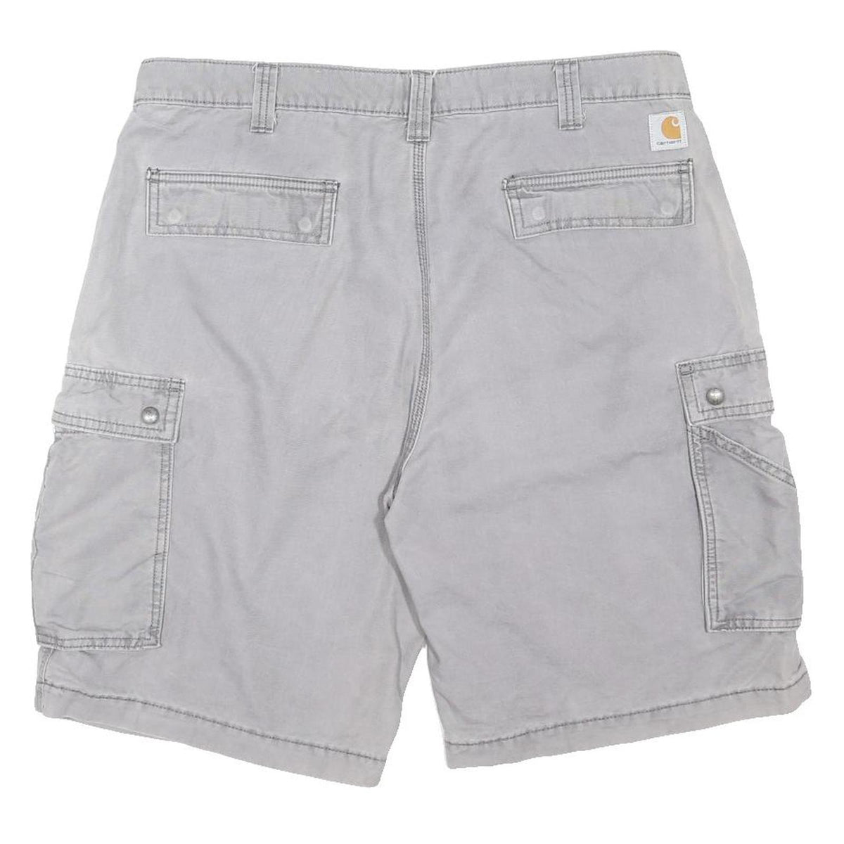 CARHARTT Mens Shorts Grey Cargo Relaxed Fit XL W38 Workwear Cotton Blend