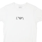 EMPORIO ARMANI Mens White S Short Sleeve Crew Neck Cotton Blend T-Shirt