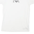 EMPORIO ARMANI Mens White S Short Sleeve Crew Neck Cotton Blend T-Shirt