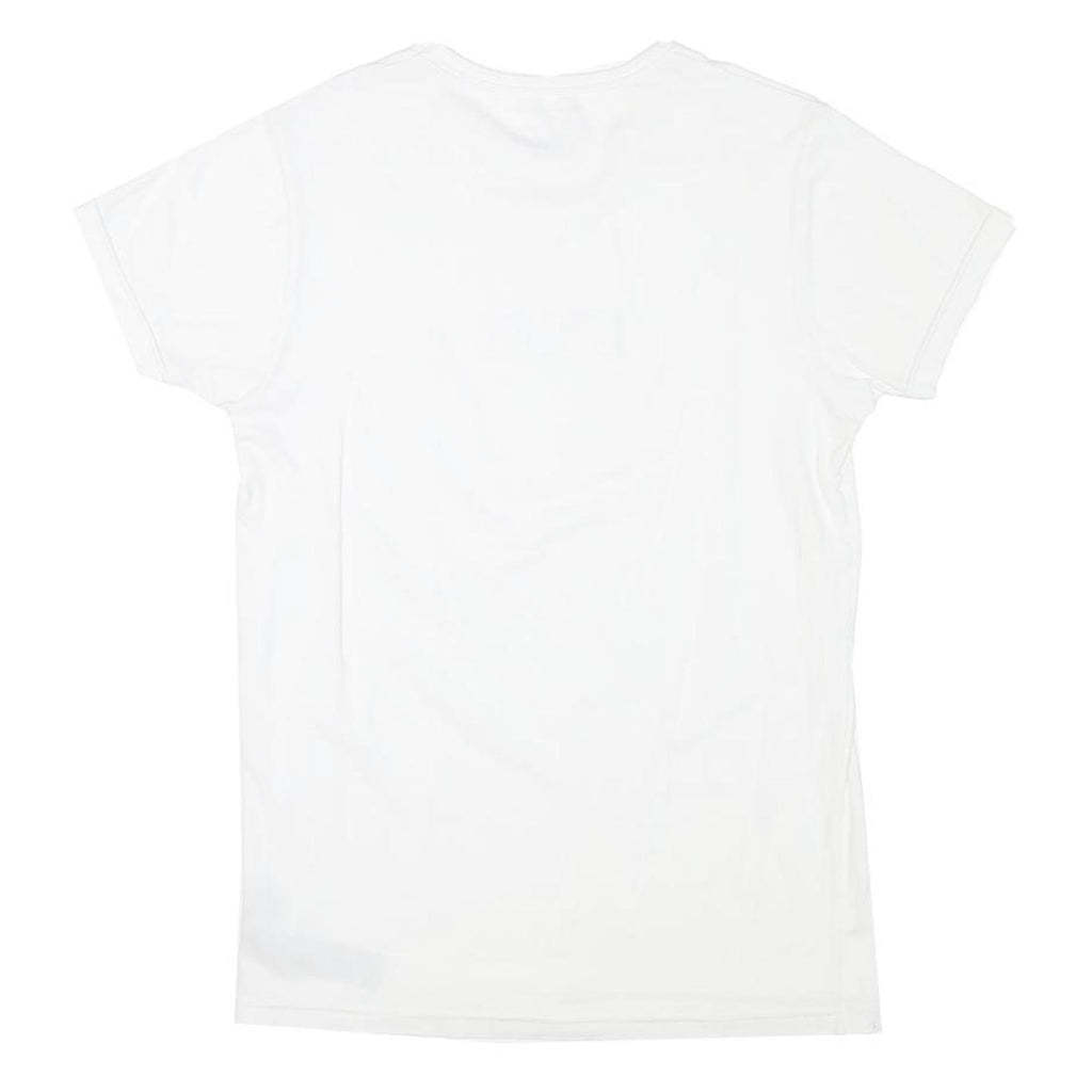 EMPORIO ARMANI Mens White S Short Sleeve Crew Neck Cotton Blend T-Shirt