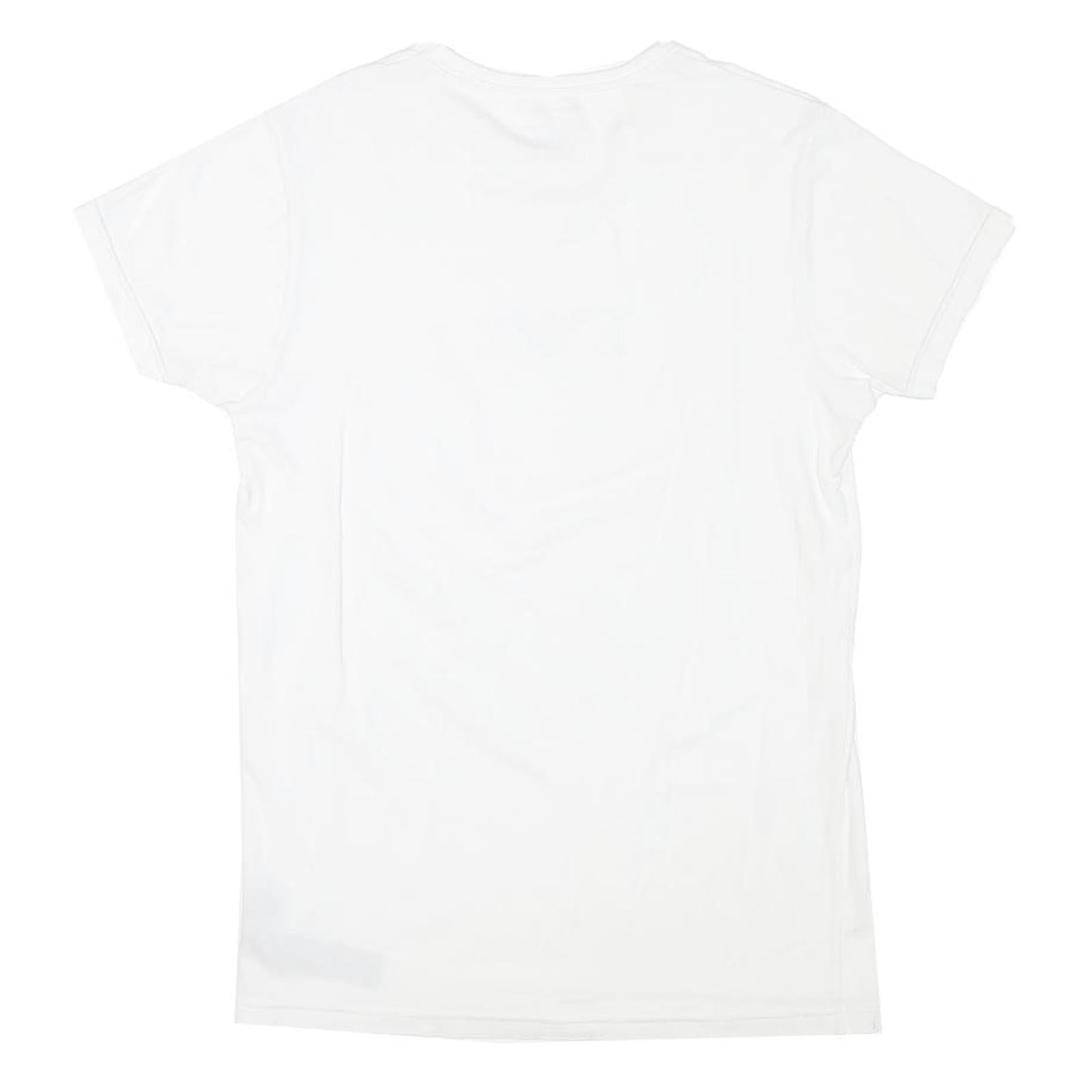 EMPORIO ARMANI Mens White S Short Sleeve Crew Neck Cotton Blend T-Shirt