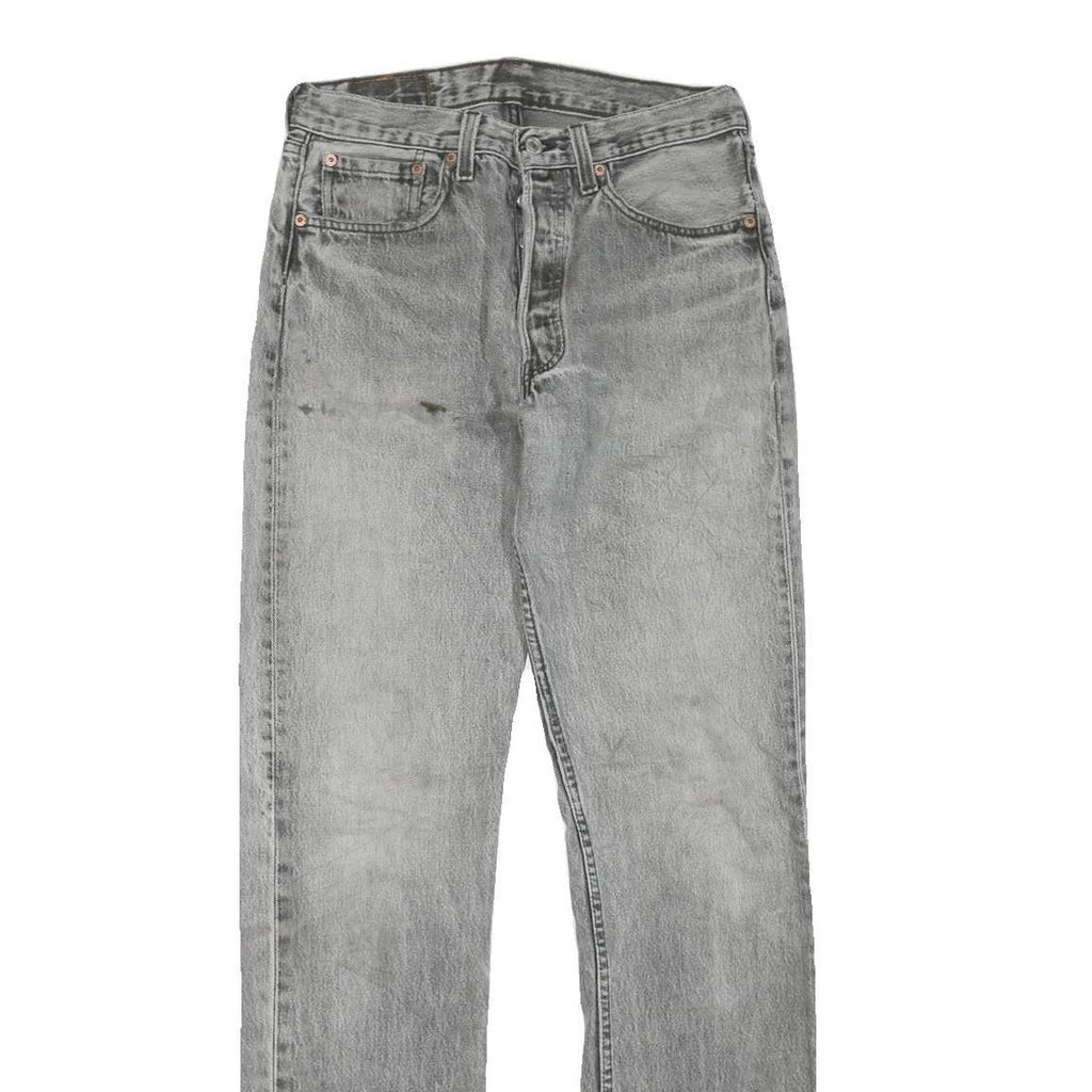 LEVI'S 501 Womens Jeans Regular Straight Denim Stone Wash W30 L34 Classic Fit