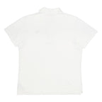 PUMA Mens White Short Sleeve Polo Shirt L Cotton Basic Casual Golf