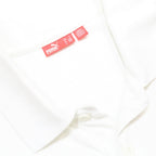 PUMA Mens White Short Sleeve Polo Shirt L Cotton Basic Casual Golf