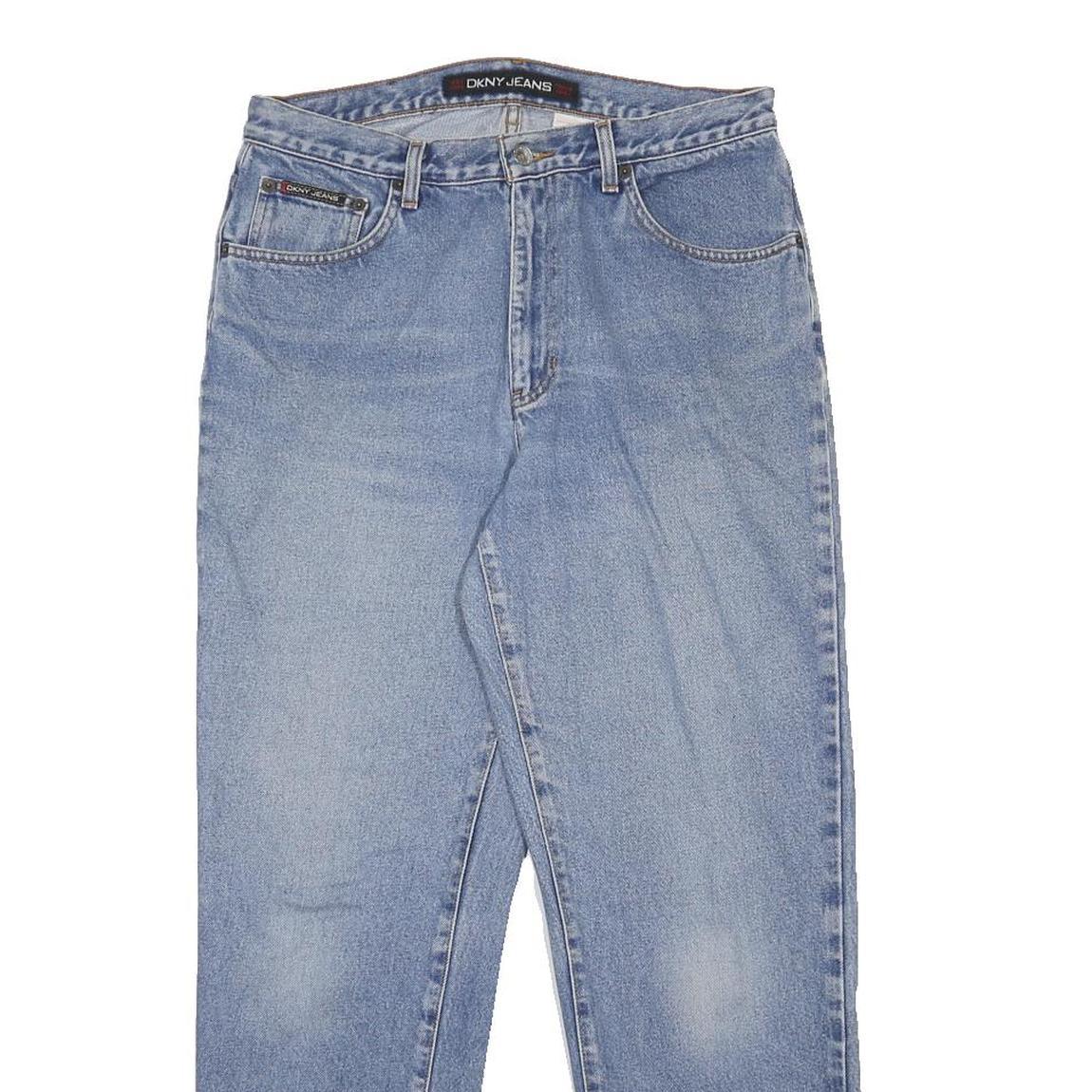 DKNY Womens Jeans Blue Regular Straight Denim Light W30 L29 Classic Fit