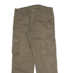 X & MORE Mens Cotton Blend Beige Relaxed Cargo Trousers W34 L30 Utility Pockets