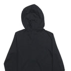 PUMA Womens Black Hooded Pullover Hoodie UK 14 Button Front Logo