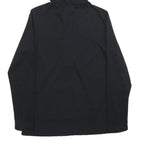 PUMA Womens Black Hooded Pullover Hoodie UK 14 Button Front Logo