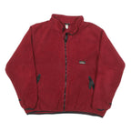 CONTOUR Mens Red Jacket XL Polyester Blend Zip Fleece Casual Wear Outerwear