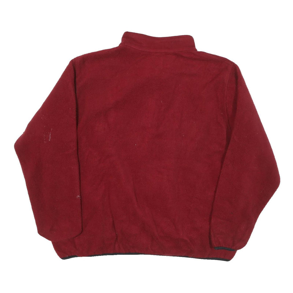 CONTOUR Mens Red Jacket XL Polyester Blend Zip Fleece Casual Wear Outerwear