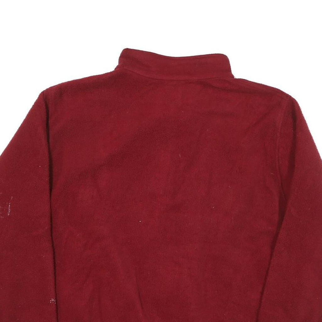 CONTOUR Mens Red Jacket XL Polyester Blend Zip Fleece Casual Wear Outerwear