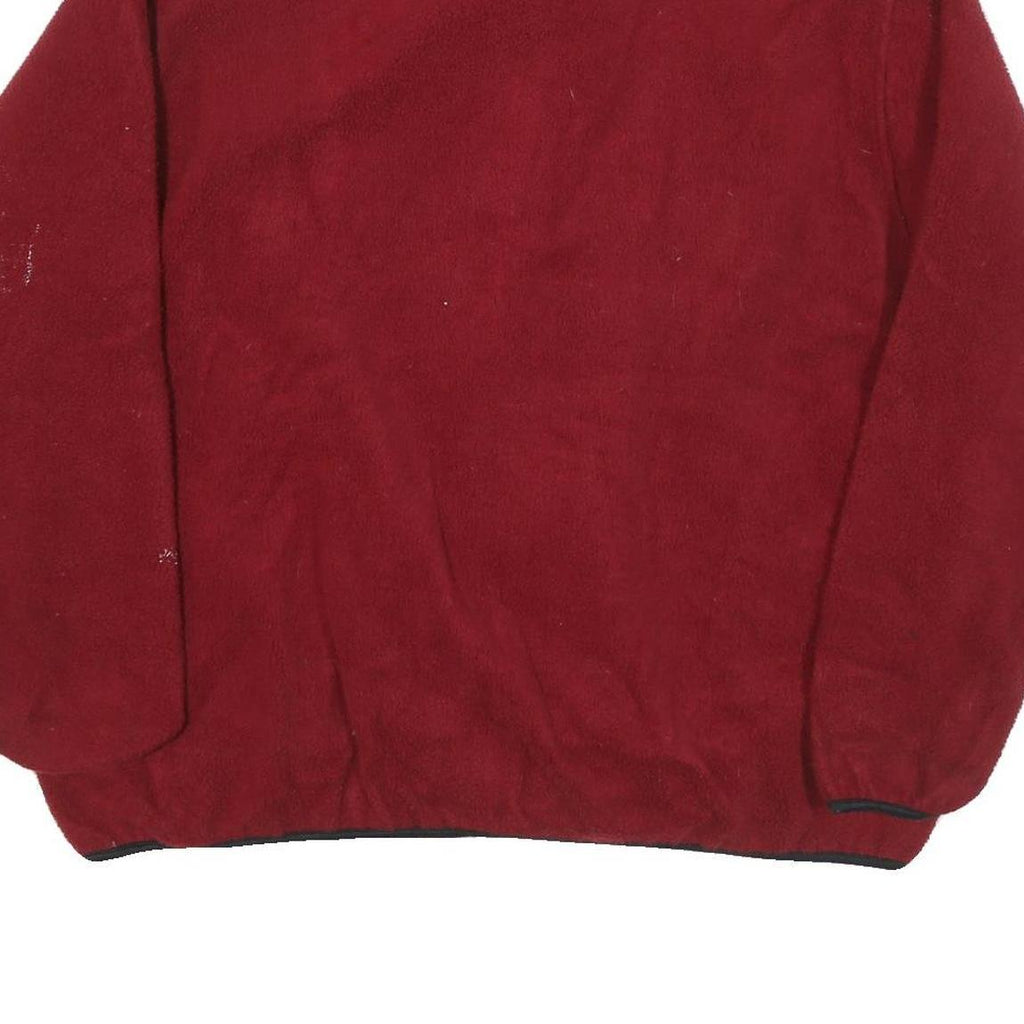 CONTOUR Mens Red Jacket XL Polyester Blend Zip Fleece Casual Wear Outerwear