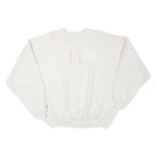 ARTISANS Mens White Cotton Blend Crew Neck XL Textured Sweatshirt Pullover