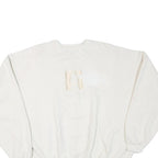 ARTISANS Mens White Cotton Blend Crew Neck XL Textured Sweatshirt Pullover
