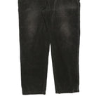 CARHARTT Mens Cotton Blend Black Regular Fit Straight Leg Trousers W34 L28