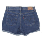 LEVI'S Womens Denim Blue Casual Shorts M W31 Distressed Roll Up Hem