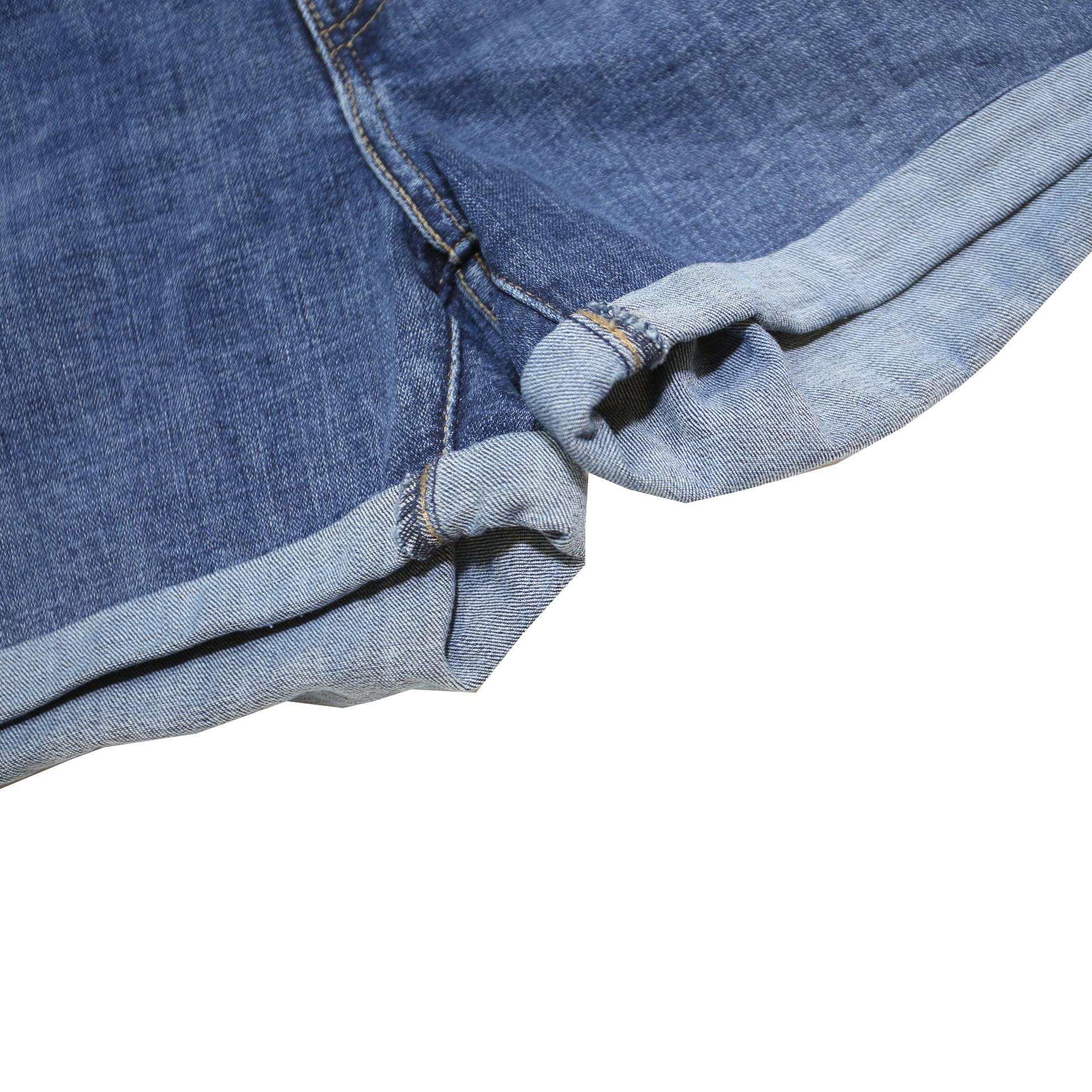 LEVI'S Womens Denim Blue Casual Shorts M W31 Distressed Roll Up Hem
