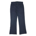 LEE Womens Polyester Blend Navy Regular Fit Flared Trousers W28 L29 Comfortable