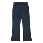 LEE Womens Polyester Blend Navy Regular Fit Flared Trousers W28 L29 Comfortable