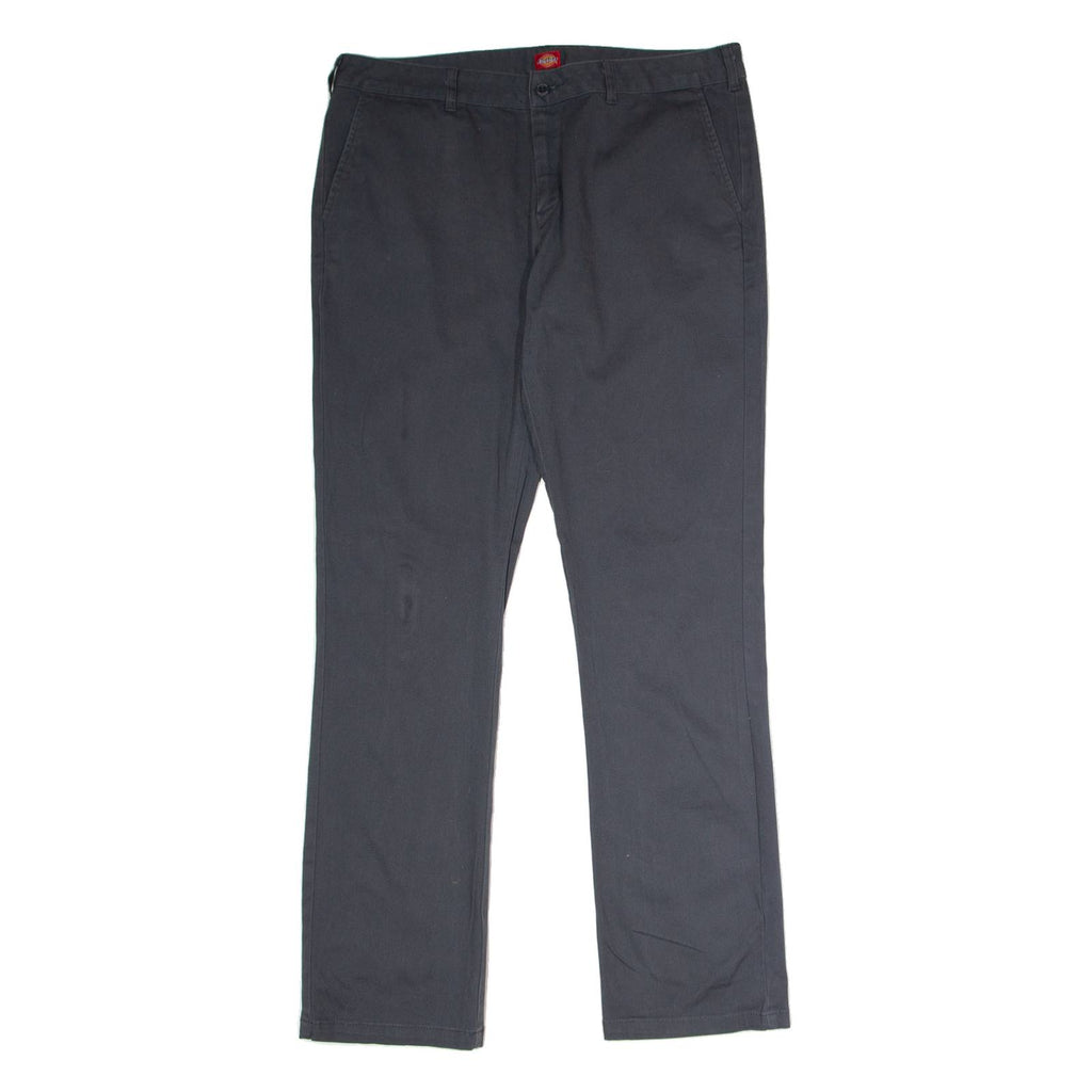 DICKIES Workwear Womens Trousers Grey Regular Straight W34 L31