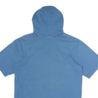 NIKE Mens Blue Cotton Blend Hoodie M Short Sleeve Pullover Nike Air Print