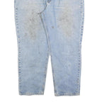 CARHARTT Mens Relaxed Blue Denim Jeans W44 L30 Workwear Zip Closure