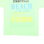 SCREEN STARS BEST Mens Green Zimmyville Beach Party Patrol Graphic T-Shirt XL