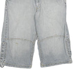 ALCW Mens Denim Blue Casual Shorts 3XL W37 Cotton Blend Relaxed Fit