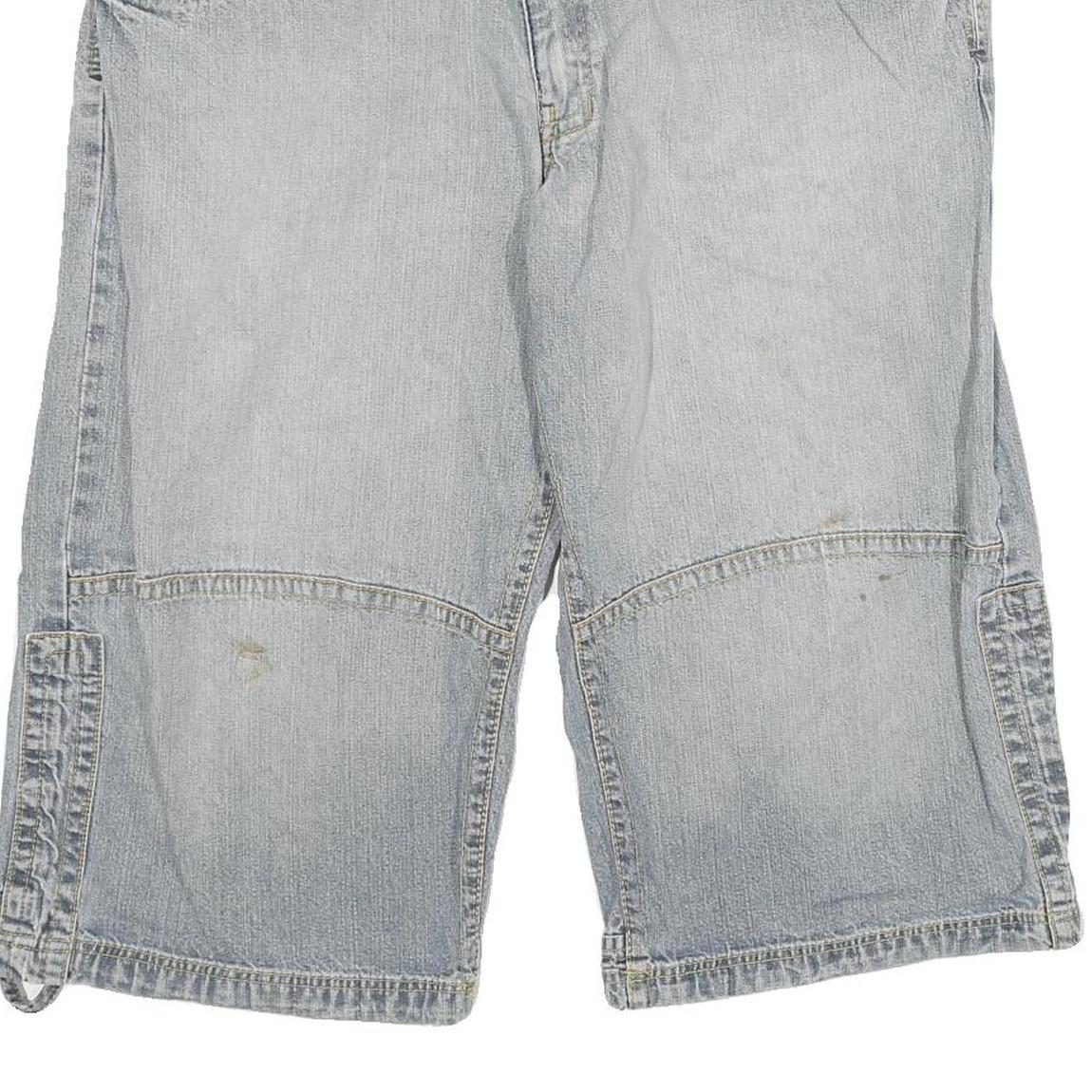 ALCW Mens Denim Blue Casual Shorts 3XL W37 Cotton Blend Relaxed Fit