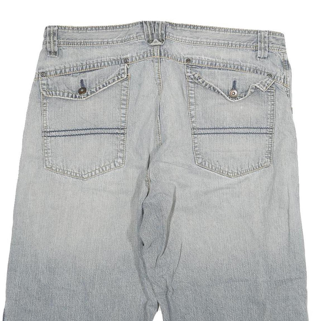 ALCW Mens Denim Blue Casual Shorts 3XL W37 Cotton Blend Relaxed Fit