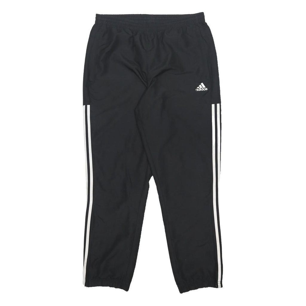 ADIDAS Mens Joggers Black & White Slim Tapered M W30 L28 Sports Casual Wear