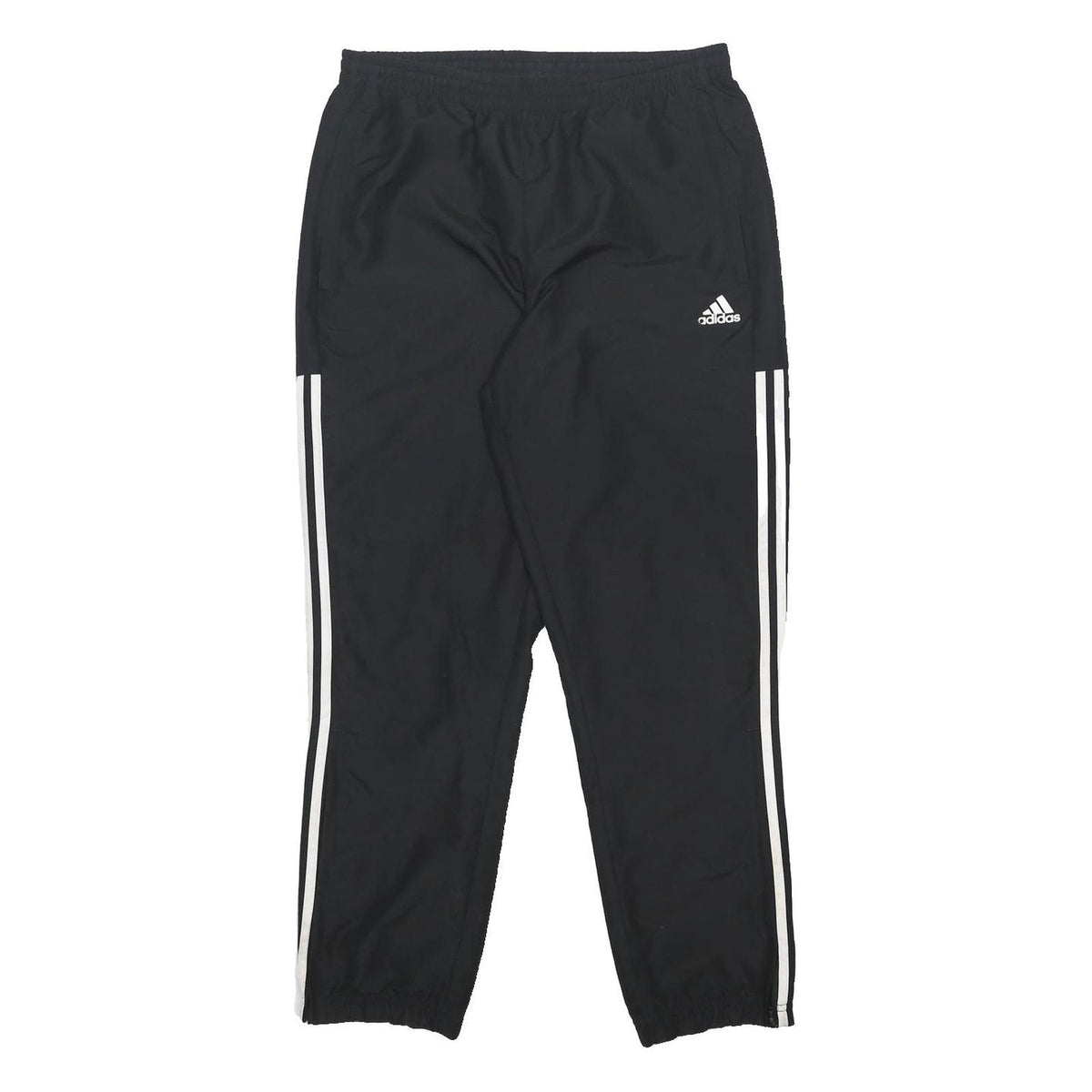 ADIDAS Mens Joggers Black & White Slim Tapered M W30 L28 Sports Casual Wear