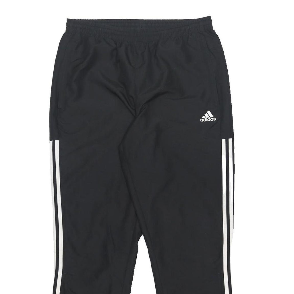ADIDAS Mens Joggers Black & White Slim Tapered M W30 L28 Sports Casual Wear