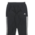 ADIDAS Mens Joggers Black & White Slim Tapered M W30 L28 Sports Casual Wear