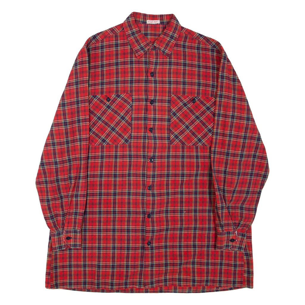 KROPF KARL Mens Shirt Red Check Long Sleeve M
