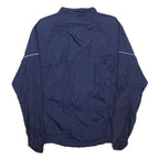 NIKE Mens Navy Blue Zip Jacket S Nylon Plain Sports Activewear Lightweight
