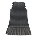 TED BAKER Womens Black & Cream Sleeveless Day Dress Polyester Blend M Ruffle