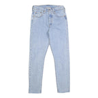 LEVI'S 501S Womens Slim Light Denim Jeans W24 L28 Classic Button Fly