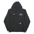 CARHARTT Mens Black Truss Tek Logo Pullover Hoodie L Cotton Blend Workwear