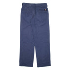 DICKIES Workwear Mens Trousers Blue Regular Straight W30 L32