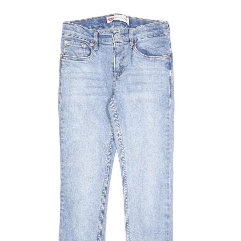 LEVI'S 512 Tapered Girls Jeans Blue Slim Denim Light W25 L27 Stylish Cotton