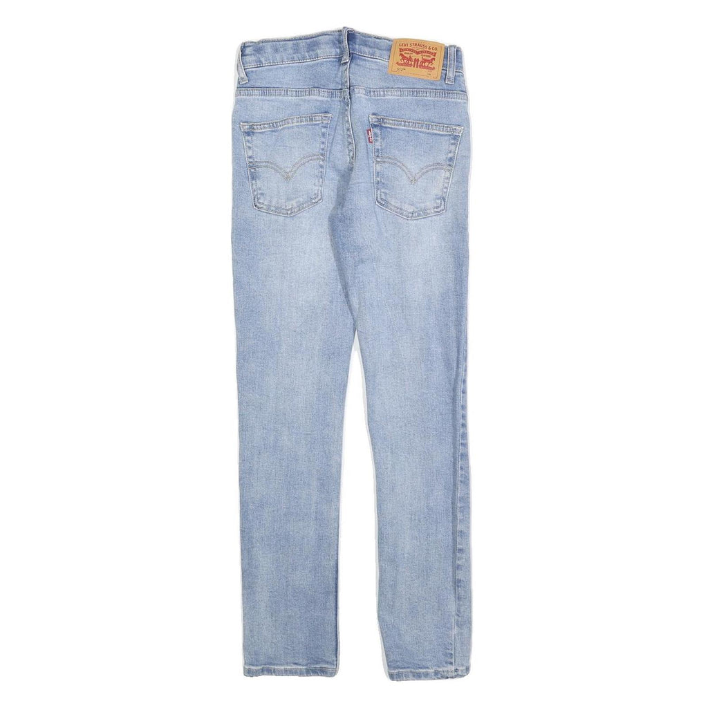 LEVI'S 512 Tapered Girls Jeans Blue Slim Denim Light W25 L27 Stylish Cotton